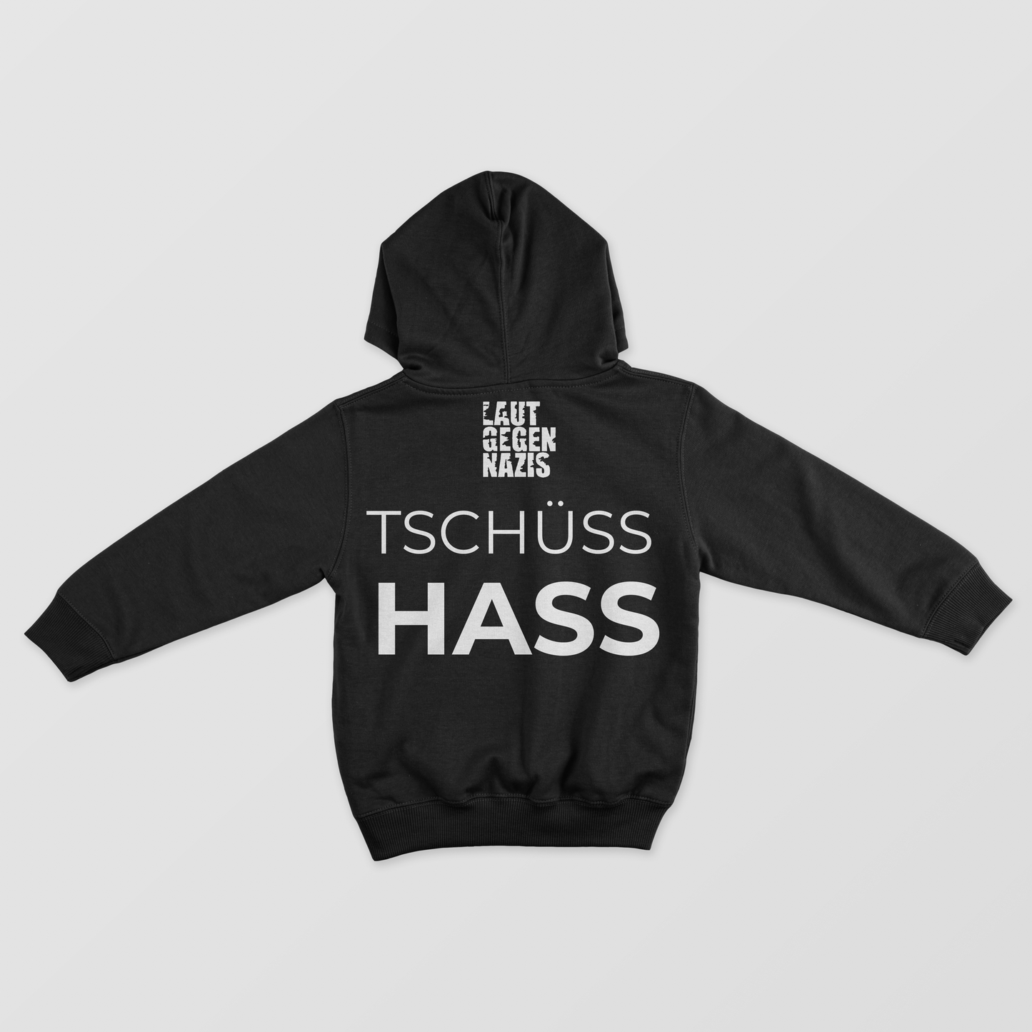 MOIN LIEBE TSCHÜSS HASS HOODIE