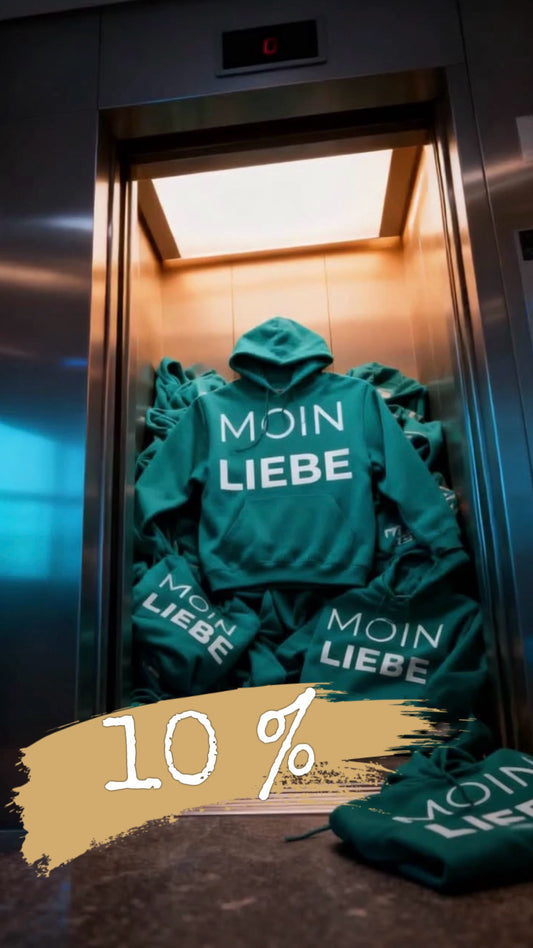 MOIN LIEBE TSCHÜSS HASS HOODIE