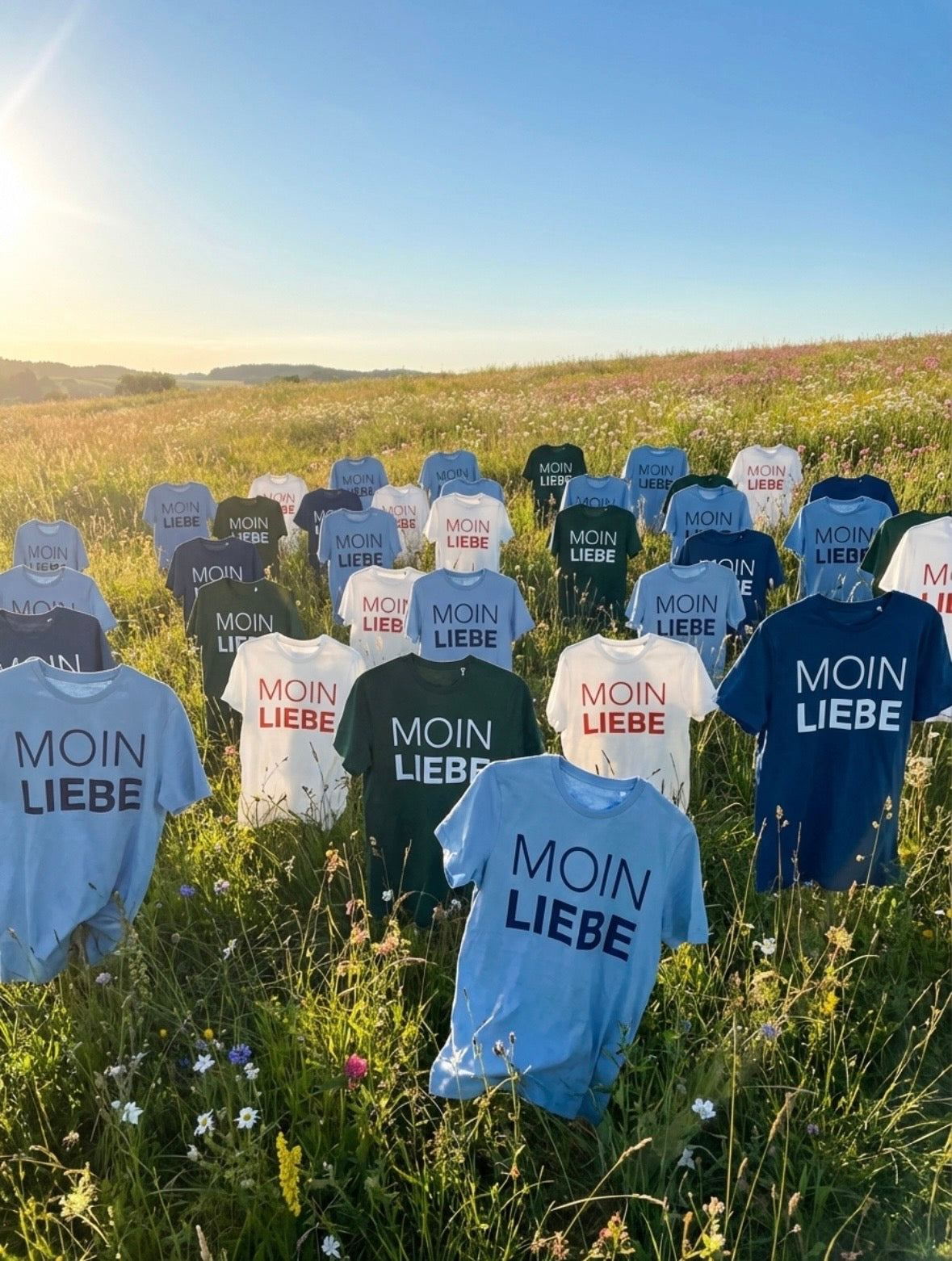 MOIN LIEBE TSCHÜSS HASS -T-SHIRT